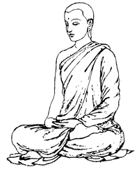 Boeddha - tekening uit Thailand